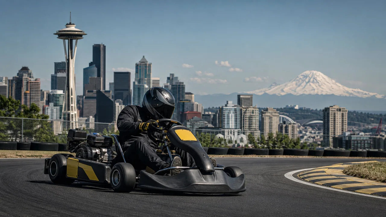 Seattle, WA go karting guide hero artwork