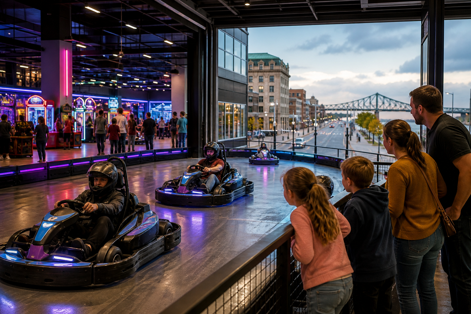 Le V opens indoor electric karting in Trois-Rivieres