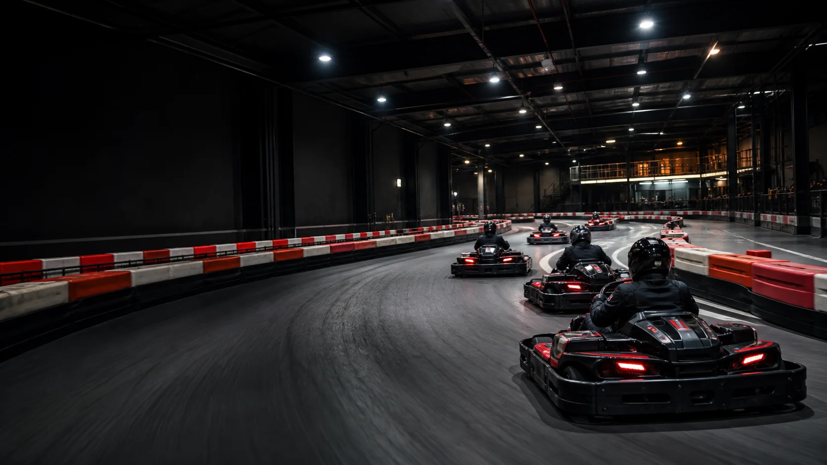 Indoor karting circuit