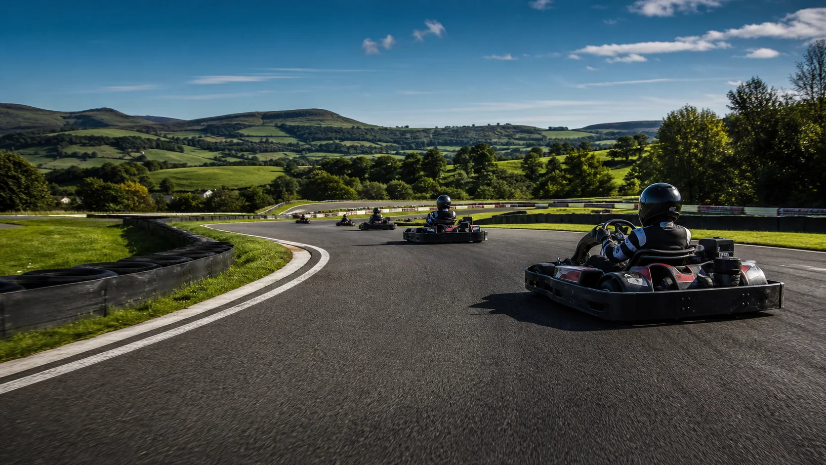 Outdoor karting circuit